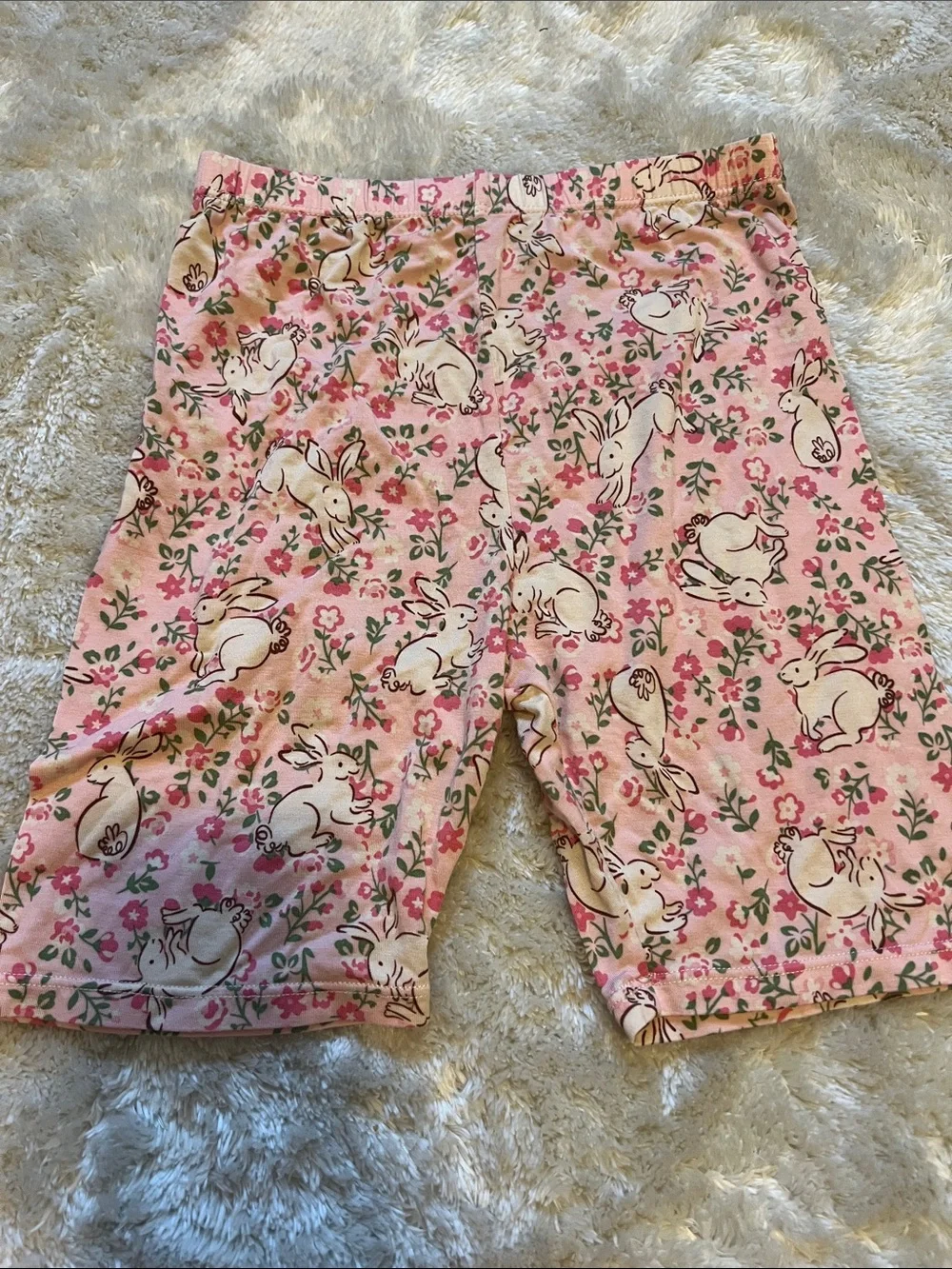 Bamboo Bunny & Floral Short Pajama Set